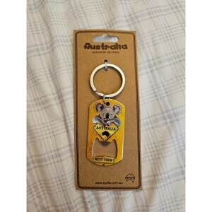 Toplite Australia Souvenir Keyring Koala Bottle Opener Keychain NWT
